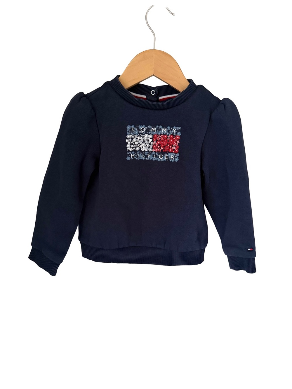 Tommy Hilfiger Navy Floral Flag Sweatshirt